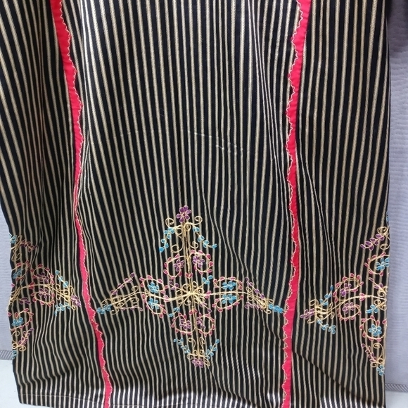Caftan tunic- Elaborate embroidery. Unisex. XL pit - Picture 5 of 11